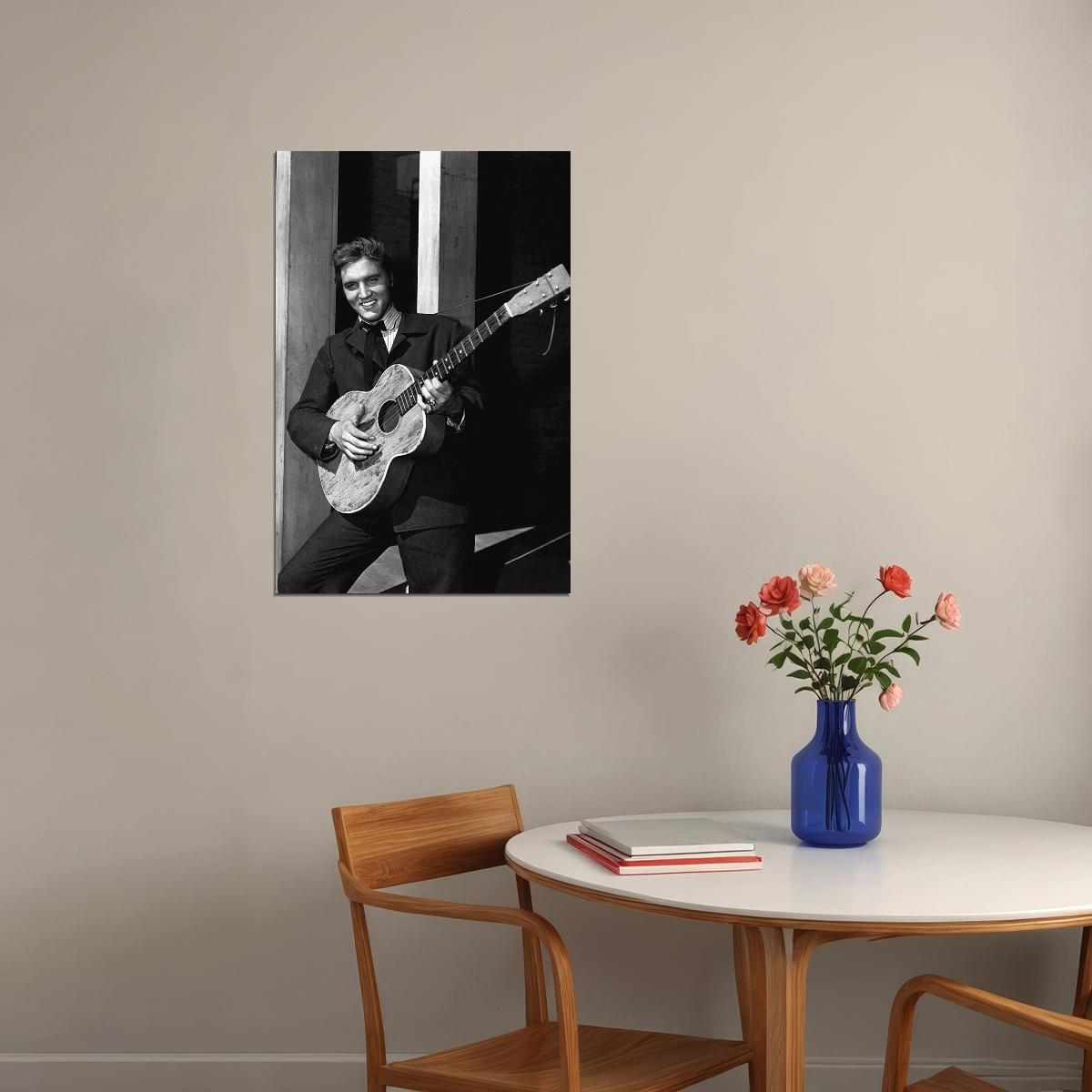 Elvis Presley Rock And Roll King Poster Wall Art Print Home Wall Decor - xonomax
