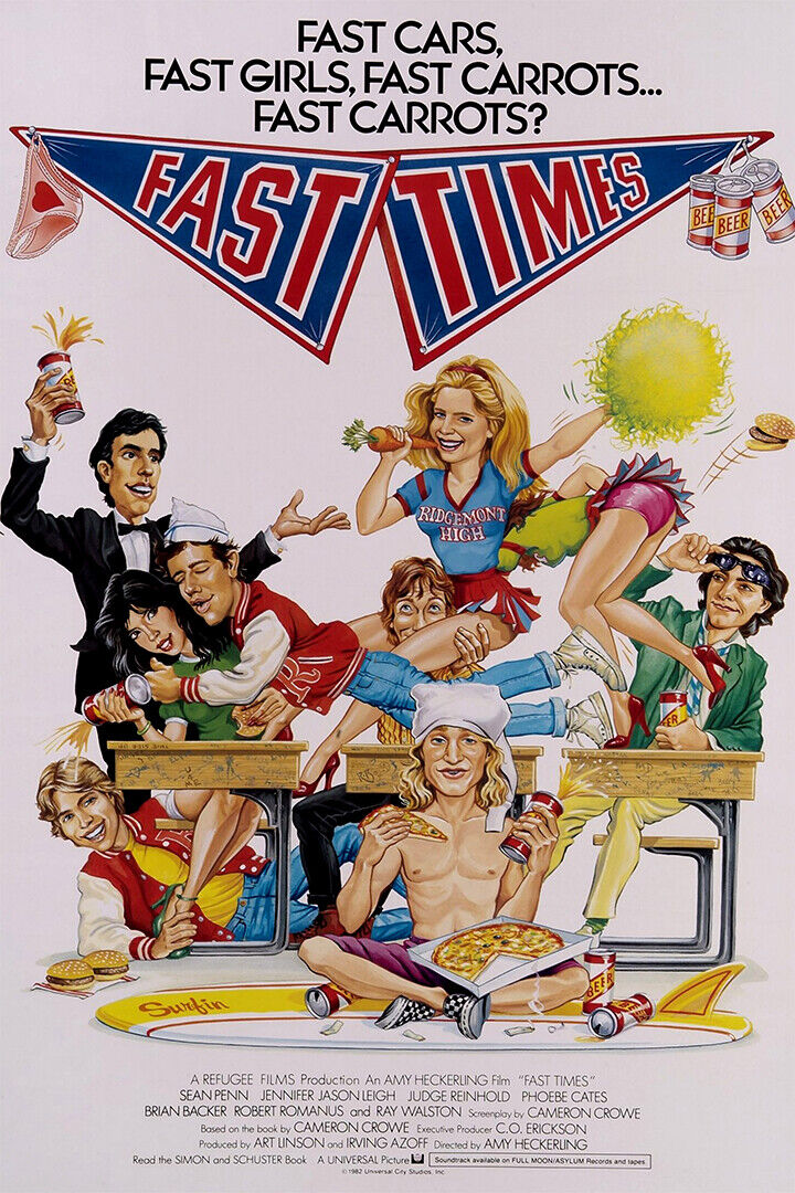 Fast Times At Ridgemont High Movie Poster Wall Art Print Home Wall Decor