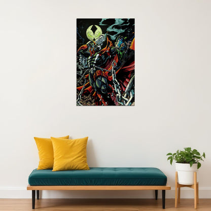 Spawn Tower Superhero Poster Wall Art Print Home Wall Decor - xonomax