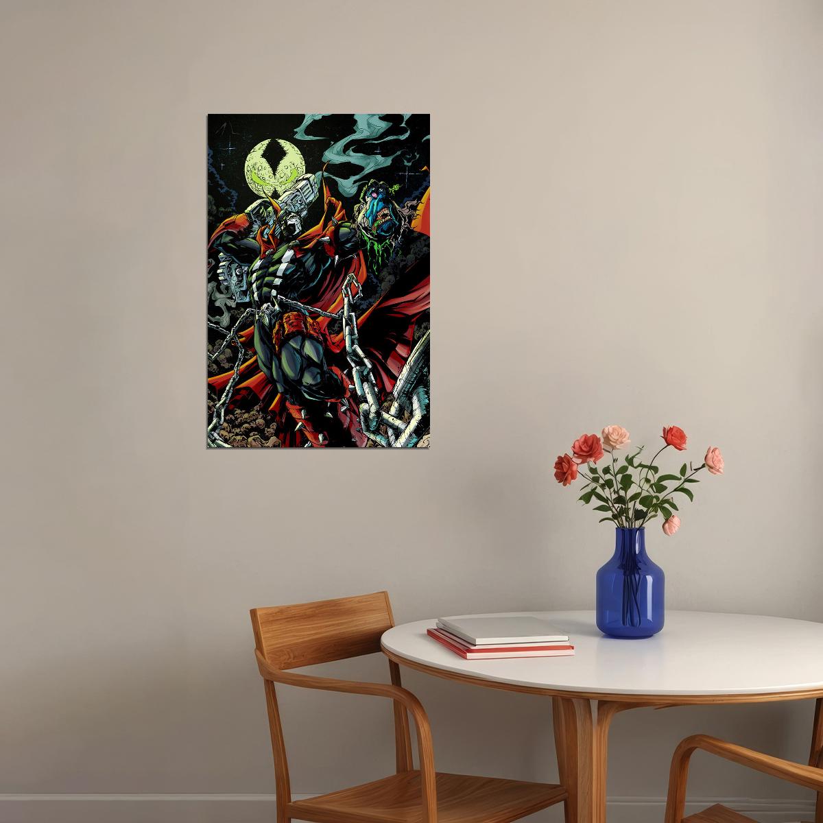 Spawn Tower Superhero Poster Wall Art Print Home Wall Decor - xonomax