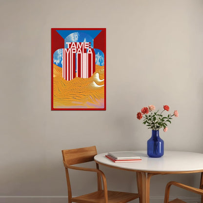 Tame Impala Kevin Parker Pink Background Poster Wall Art Print Home Wall Decor - xonomax