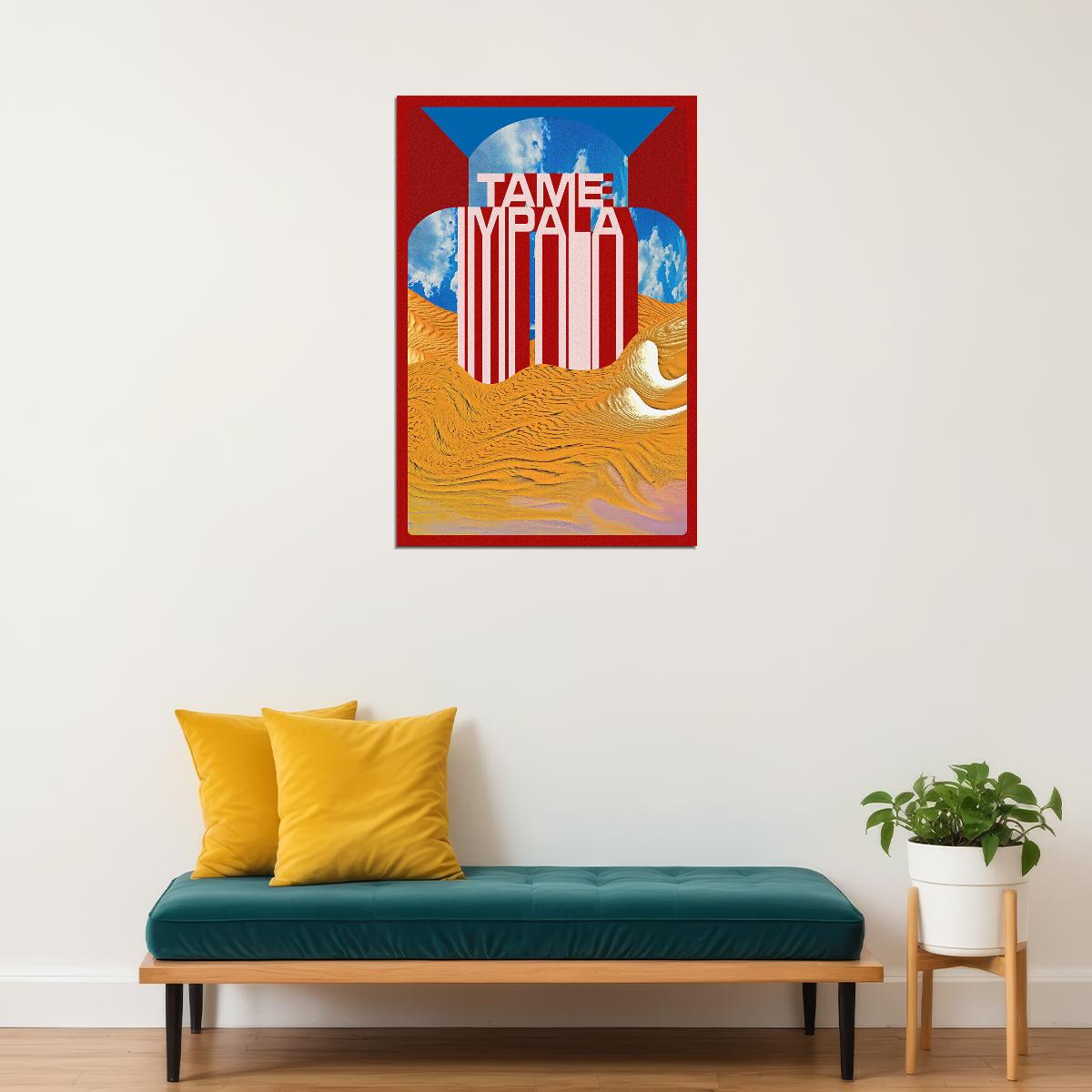 Tame Impala Kevin Parker Pink Background Poster Wall Art Print Home Wall Decor - xonomax