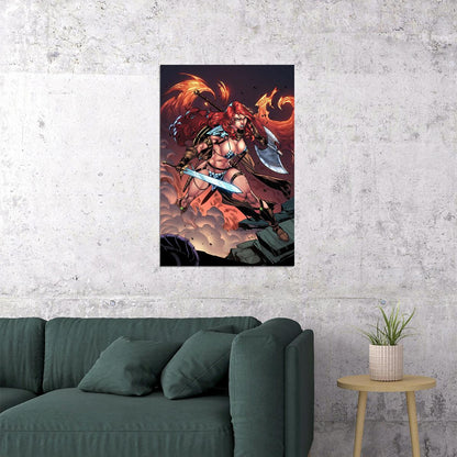 Red Sonja Epic Film Movie Cover Poster Wall Art Print Home Wall Decor