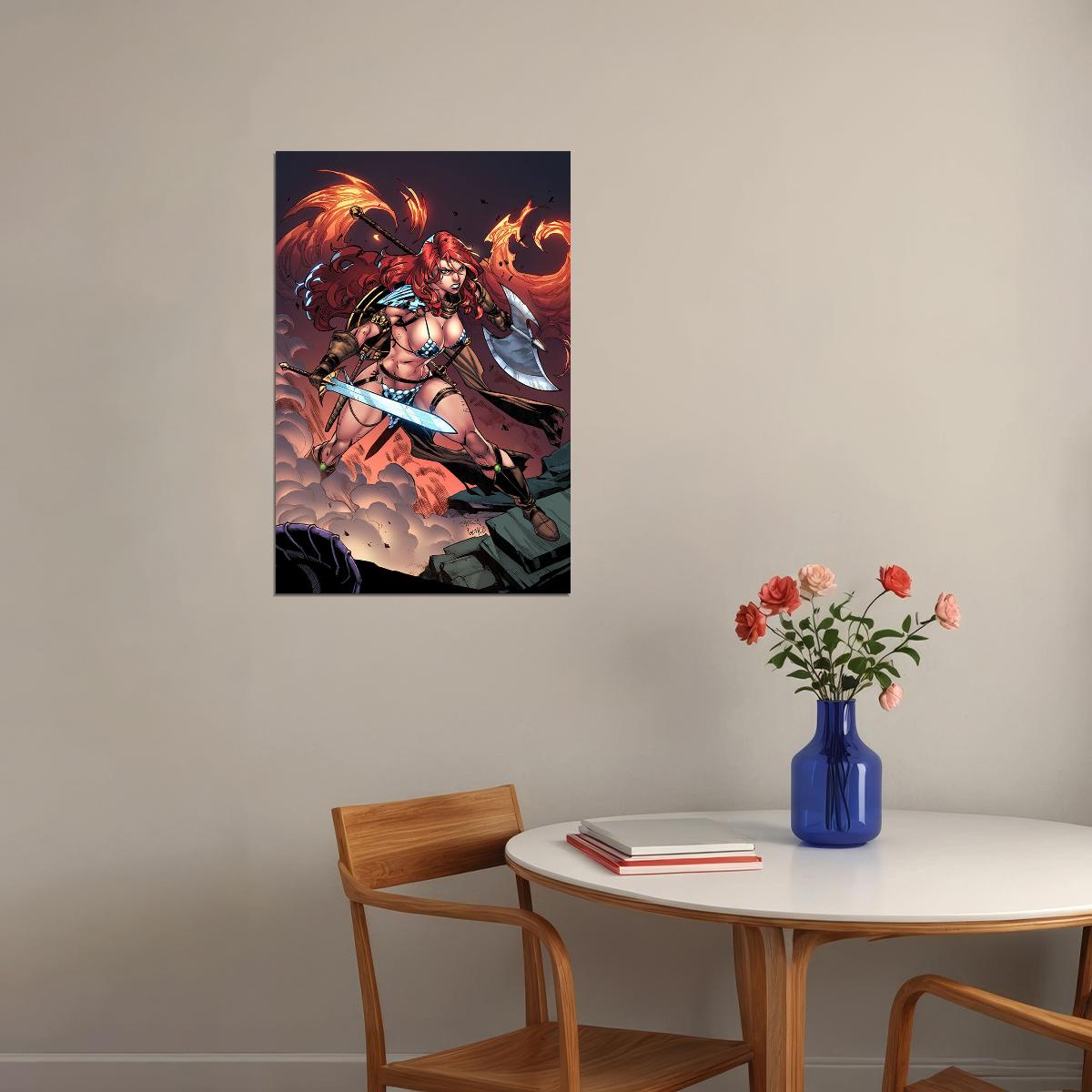 Red Sonja Epic Film Movie Cover Poster Wall Art Print Home Wall Decor