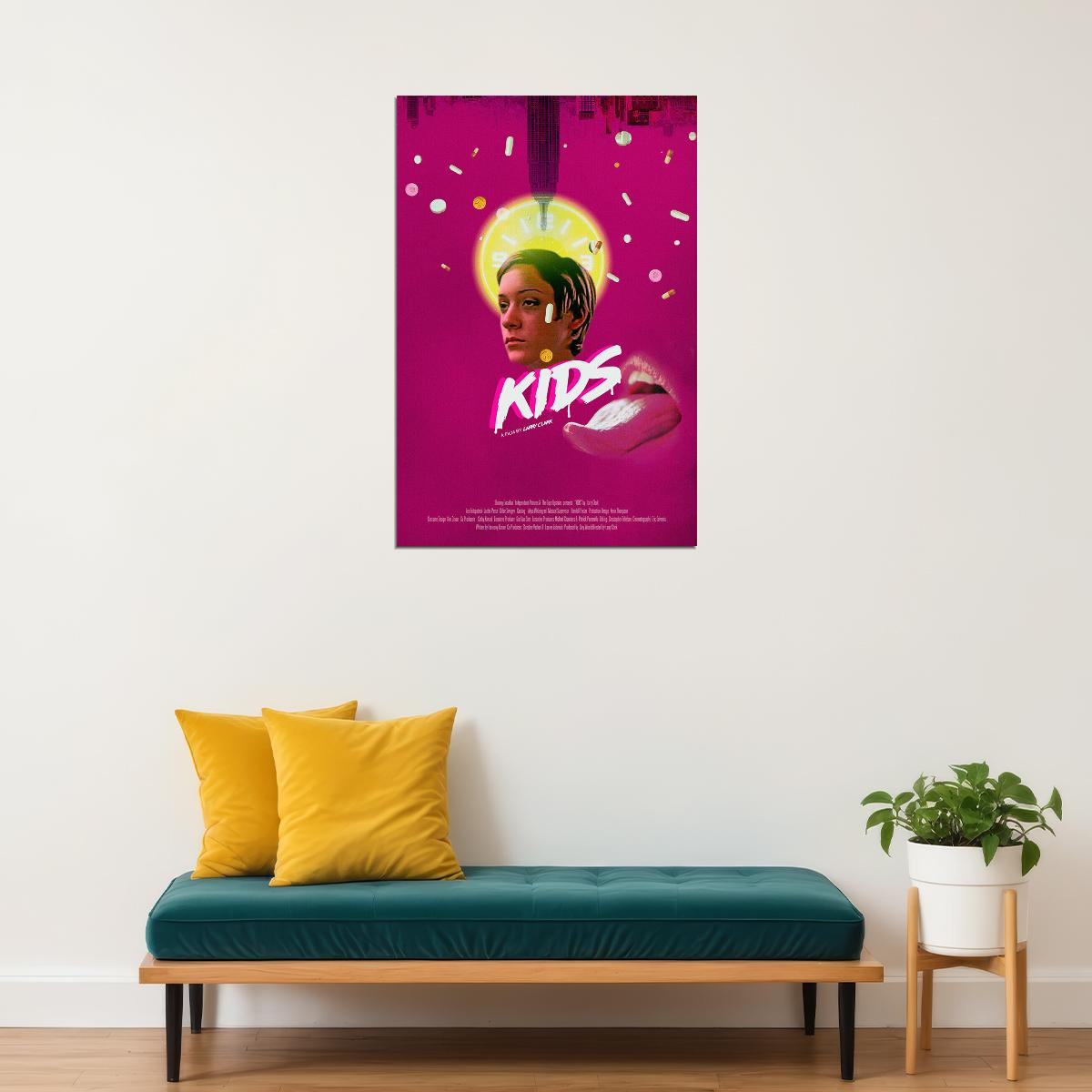 Kids 1995 Movie Drama Film Poster Wall Art Print Home Wall Decor - xonomax
