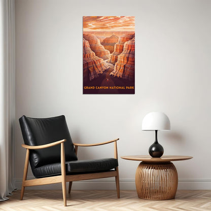 Grand Canyon Colorado River National Park Poster Wall Art Print Home Wall Decor - xonomax