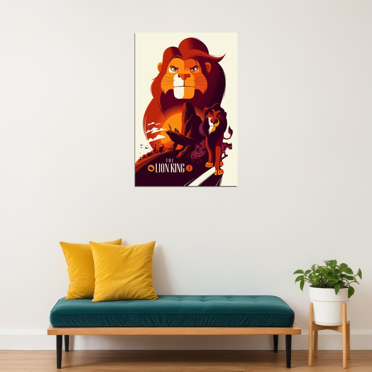 The Lion King Movie Classic 1994 Poster Wall Art Print Home Wall Decor - xonomax