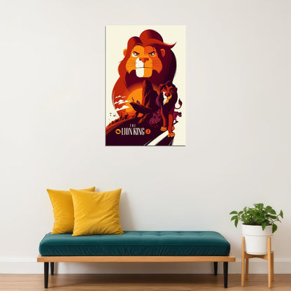 The Lion King Movie Classic 1994 Poster Wall Art Print Home Wall Decor - xonomax