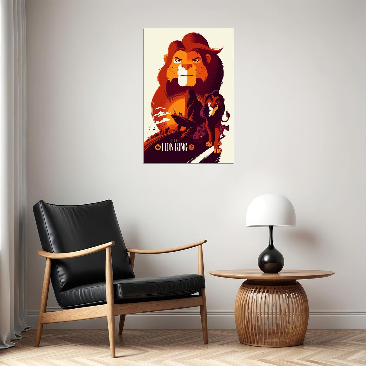 The Lion King Movie Classic 1994 Poster Wall Art Print Home Wall Decor - xonomax