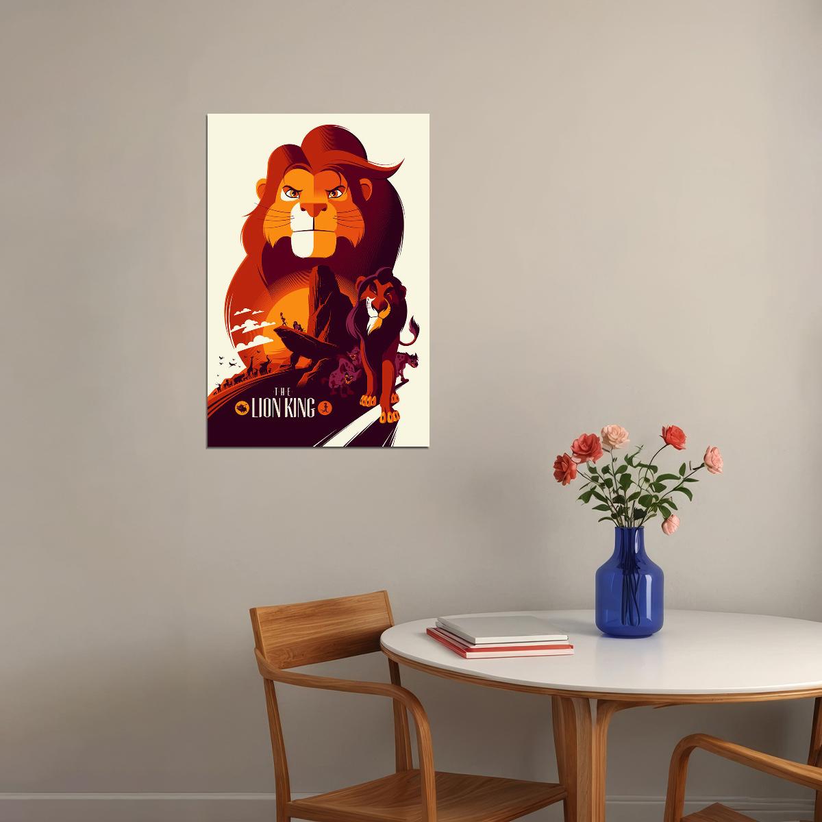 The Lion King Movie Classic 1994 Poster Wall Art Print Home Wall Decor - xonomax