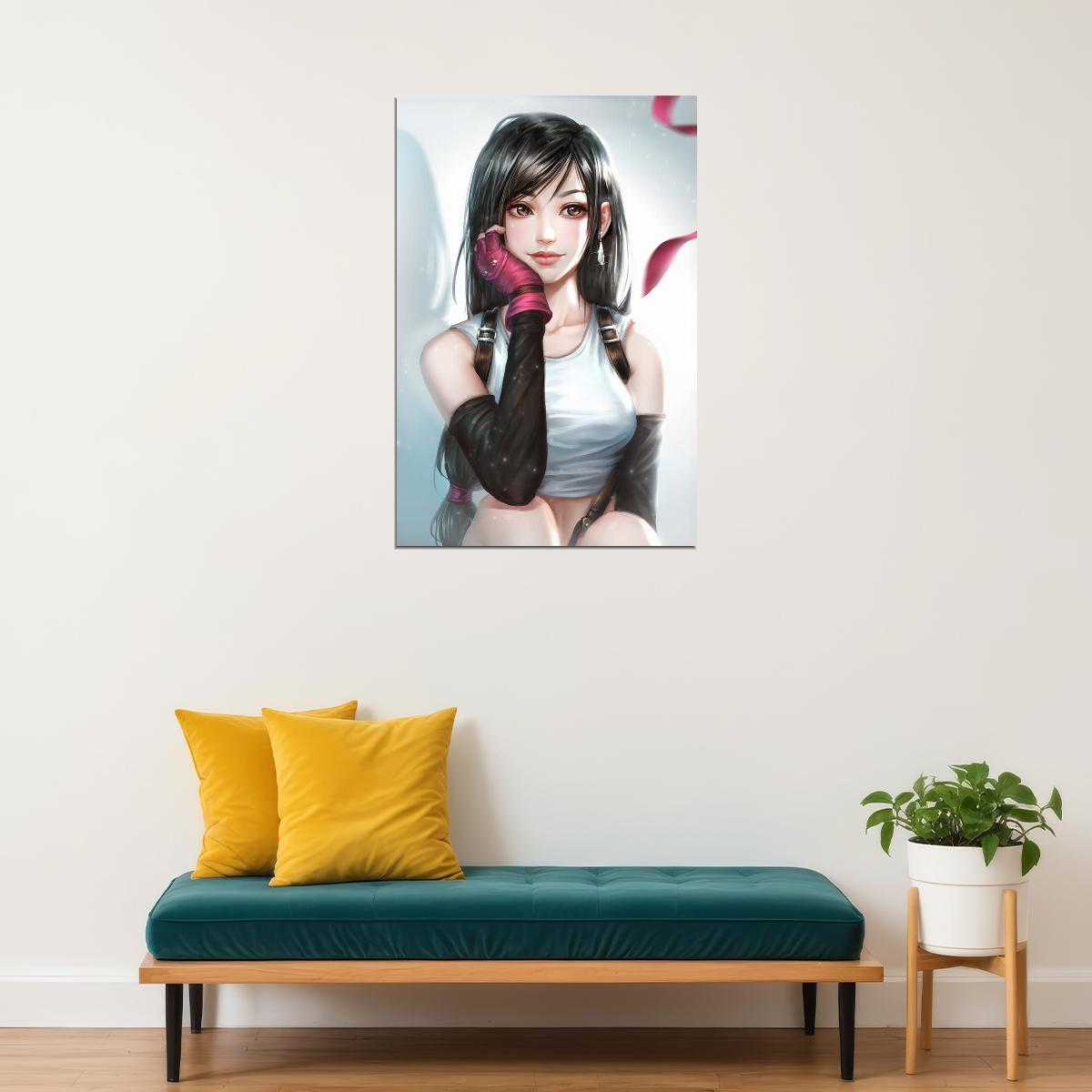 Tifa Lockhart Final Fantasy Sword Poster Wall Art Print Home Wall Decor - xonomax