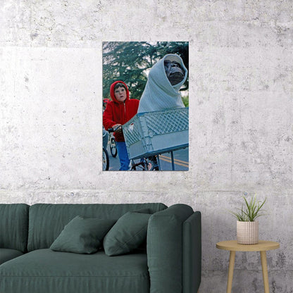 Et The Extra Terrestrial Movie Science Fiction Adventure Poster Wall Art Print Home Wall Decor - xonomax