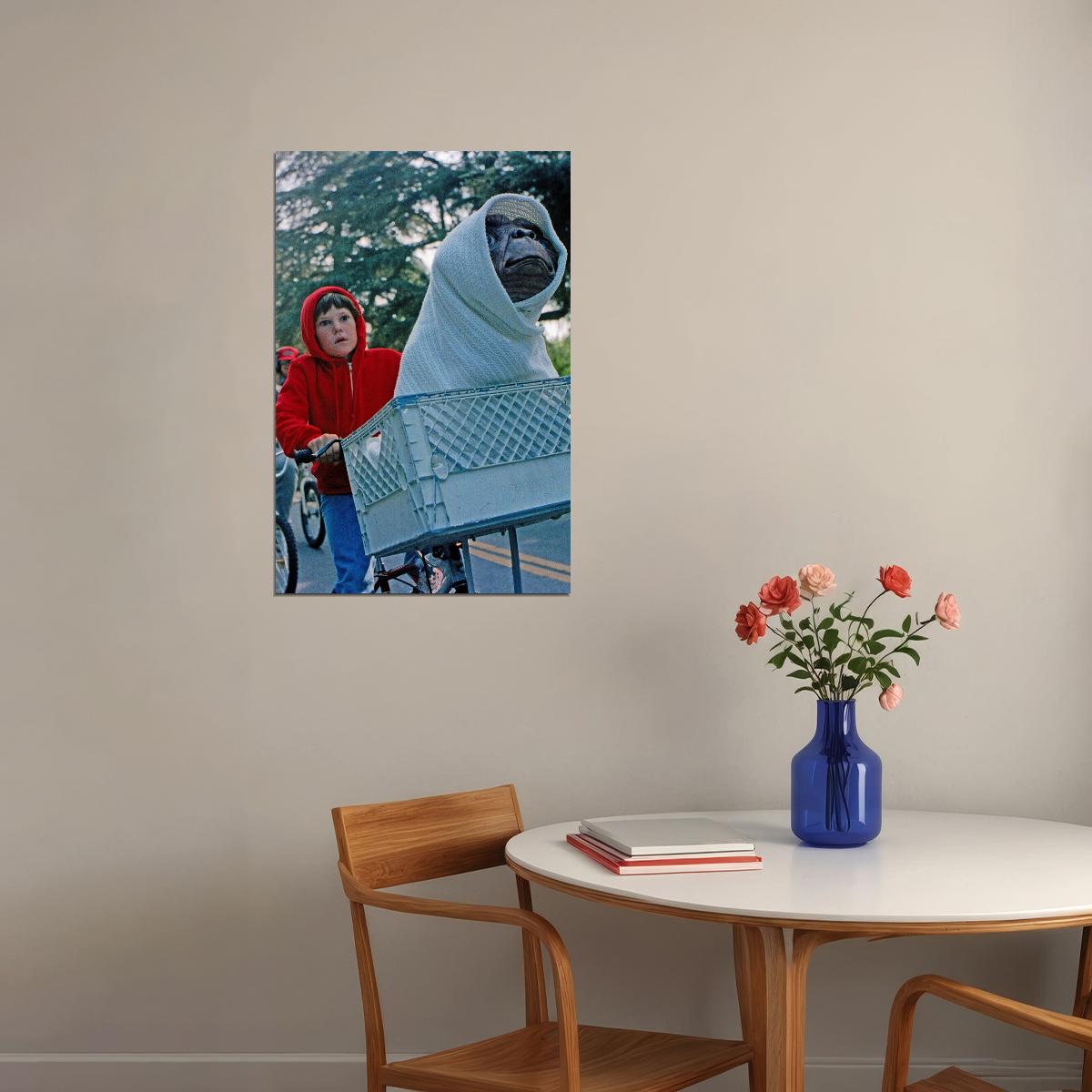 Et The Extra Terrestrial Movie Science Fiction Adventure Poster Wall Art Print Home Wall Decor - xonomax