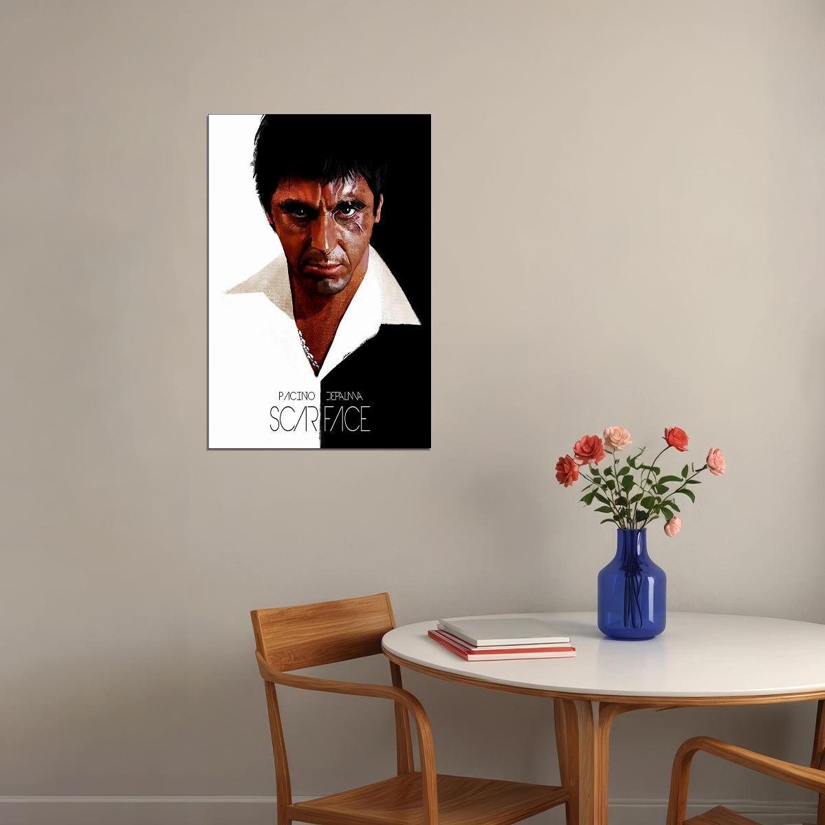 Scarface Movie Al Pacino Drama Poster Wall Art Print Home Wall Decor