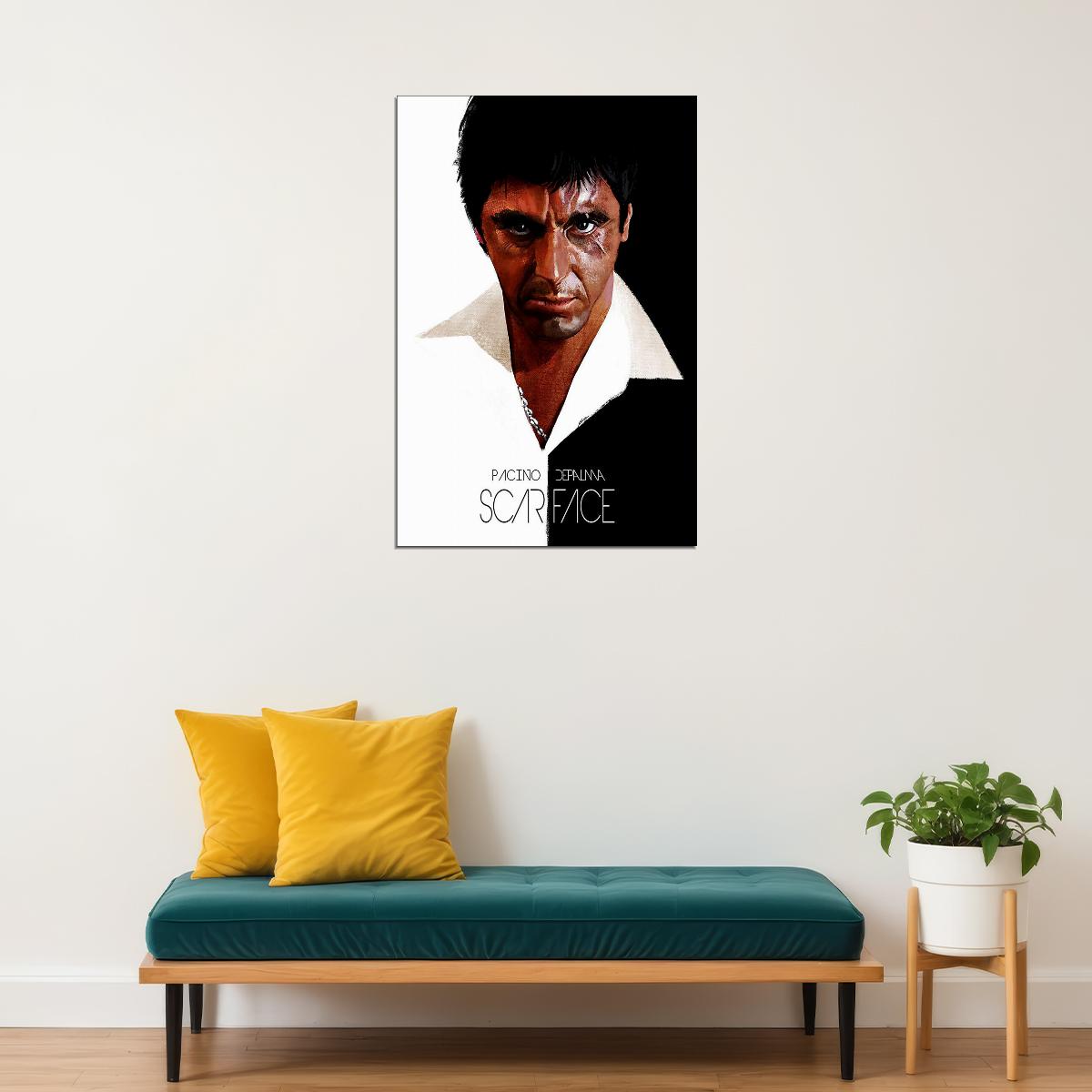 Scarface Movie Al Pacino Drama Poster Wall Art Print Home Wall Decor
