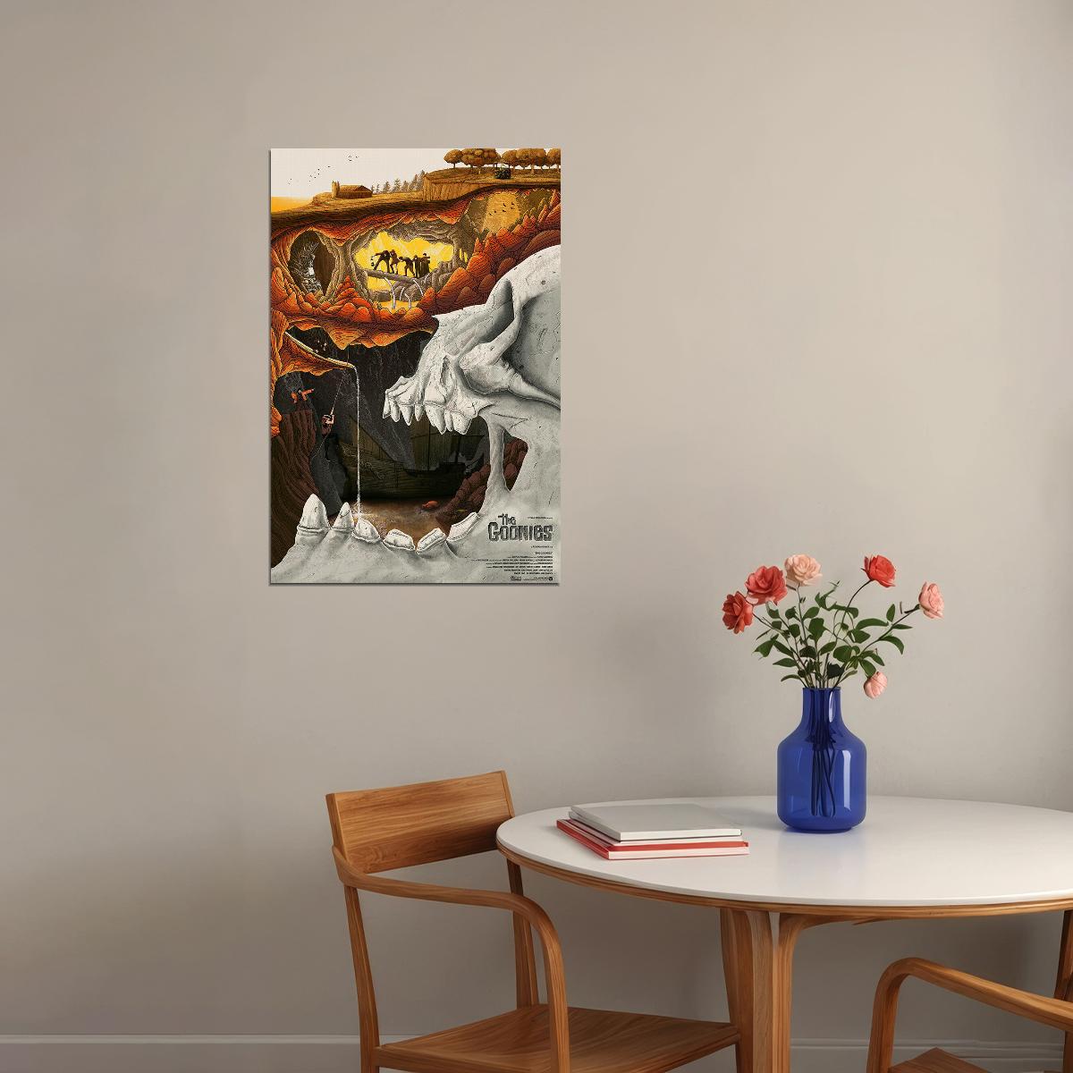 The Goonies Movie Steven Spielberg Classic 1985 Poster Wall Art Print Home Wall Decor - xonomax