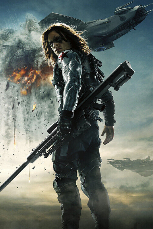 Captain America The Winter Soldier Movie War Poster Wall Art Print Home Wall Decor - xonomax