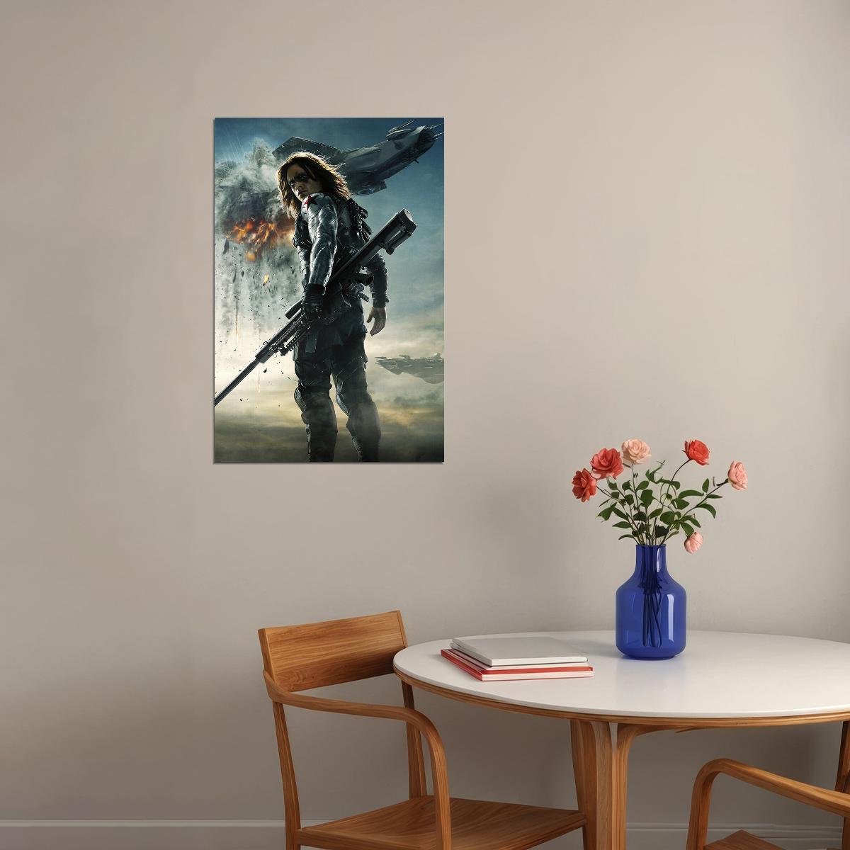 Captain America The Winter Soldier Movie War Poster Wall Art Print Home Wall Decor - xonomax