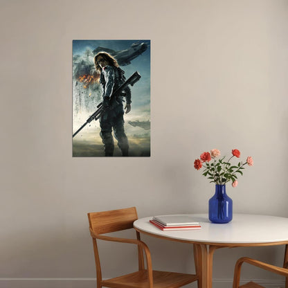 Captain America The Winter Soldier Movie War Poster Wall Art Print Home Wall Decor - xonomax