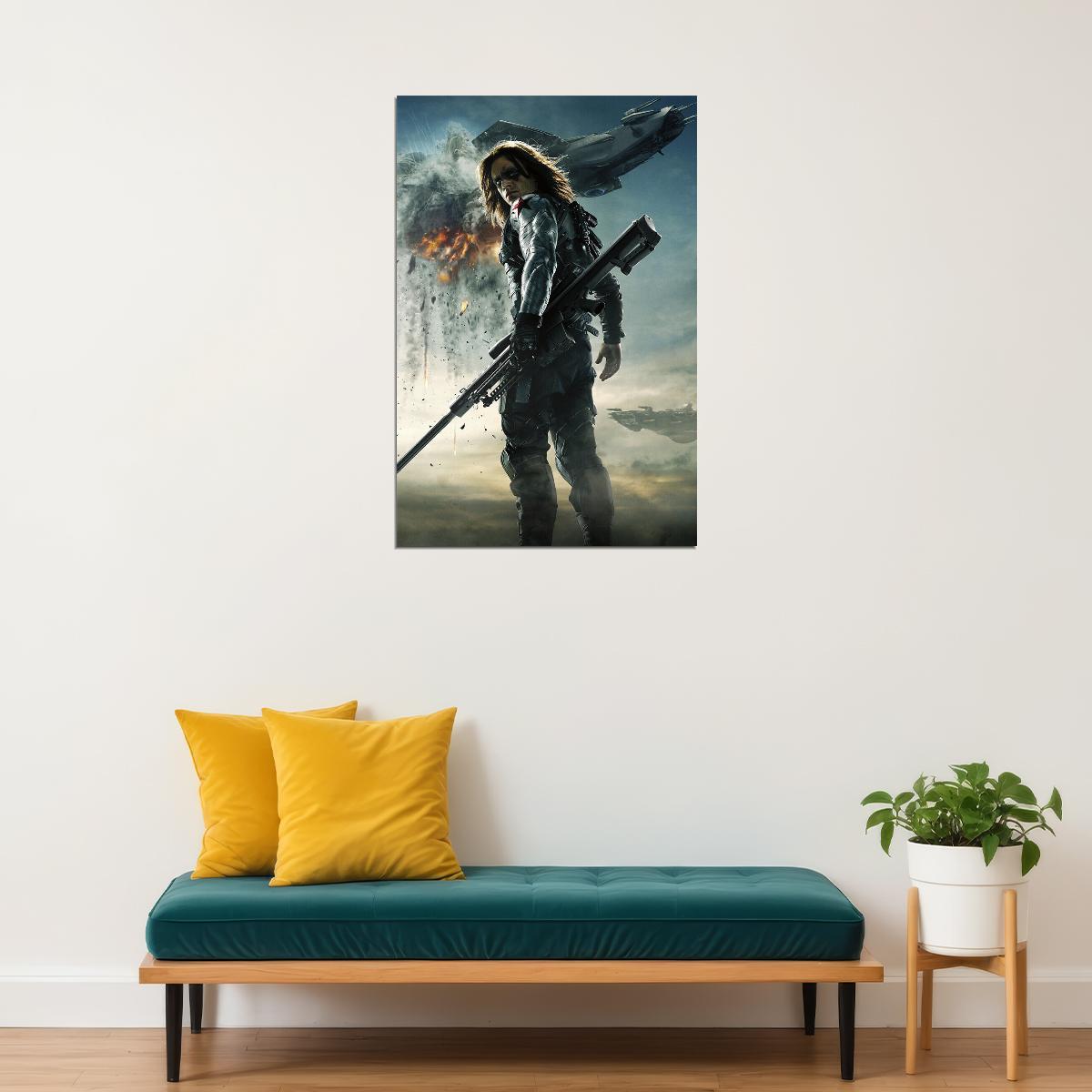 Captain America The Winter Soldier Movie War Poster Wall Art Print Home Wall Decor - xonomax