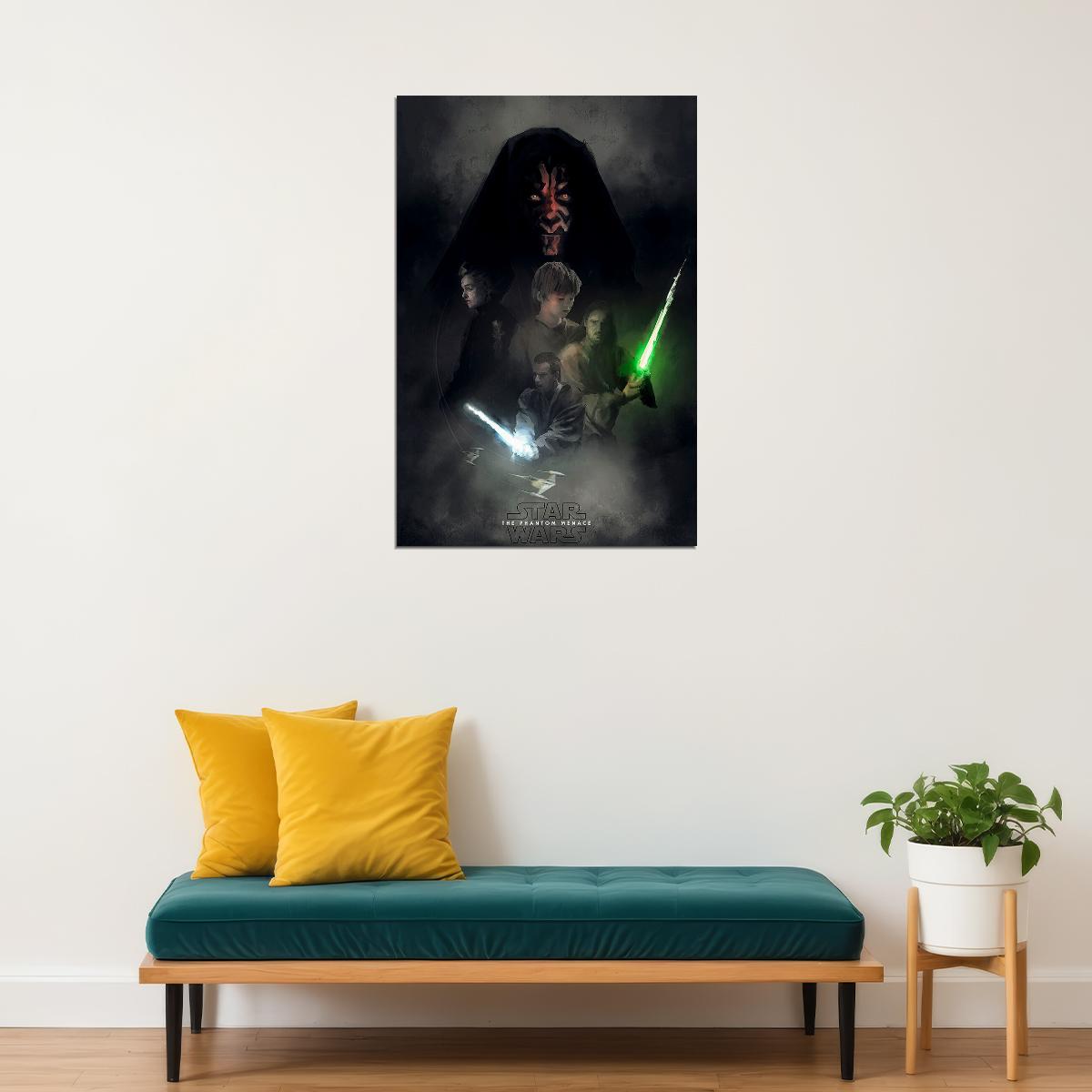 Star Wars Phantom Menace Movie Poster Wall Art Print Home Wall Decor - xonomax