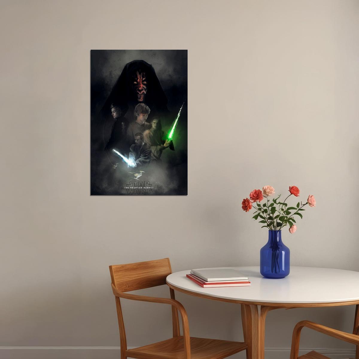 Star Wars Phantom Menace Movie Poster Wall Art Print Home Wall Decor - xonomax
