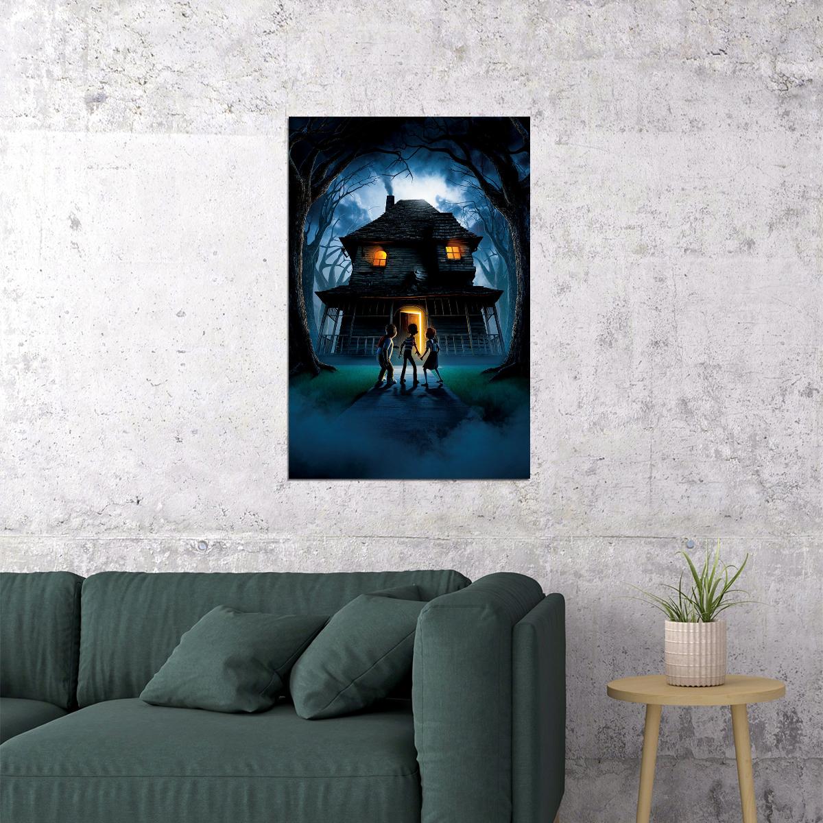 Monster House Horror Action Movie Poster Wall Art Print Home Wall Decor - xonomax