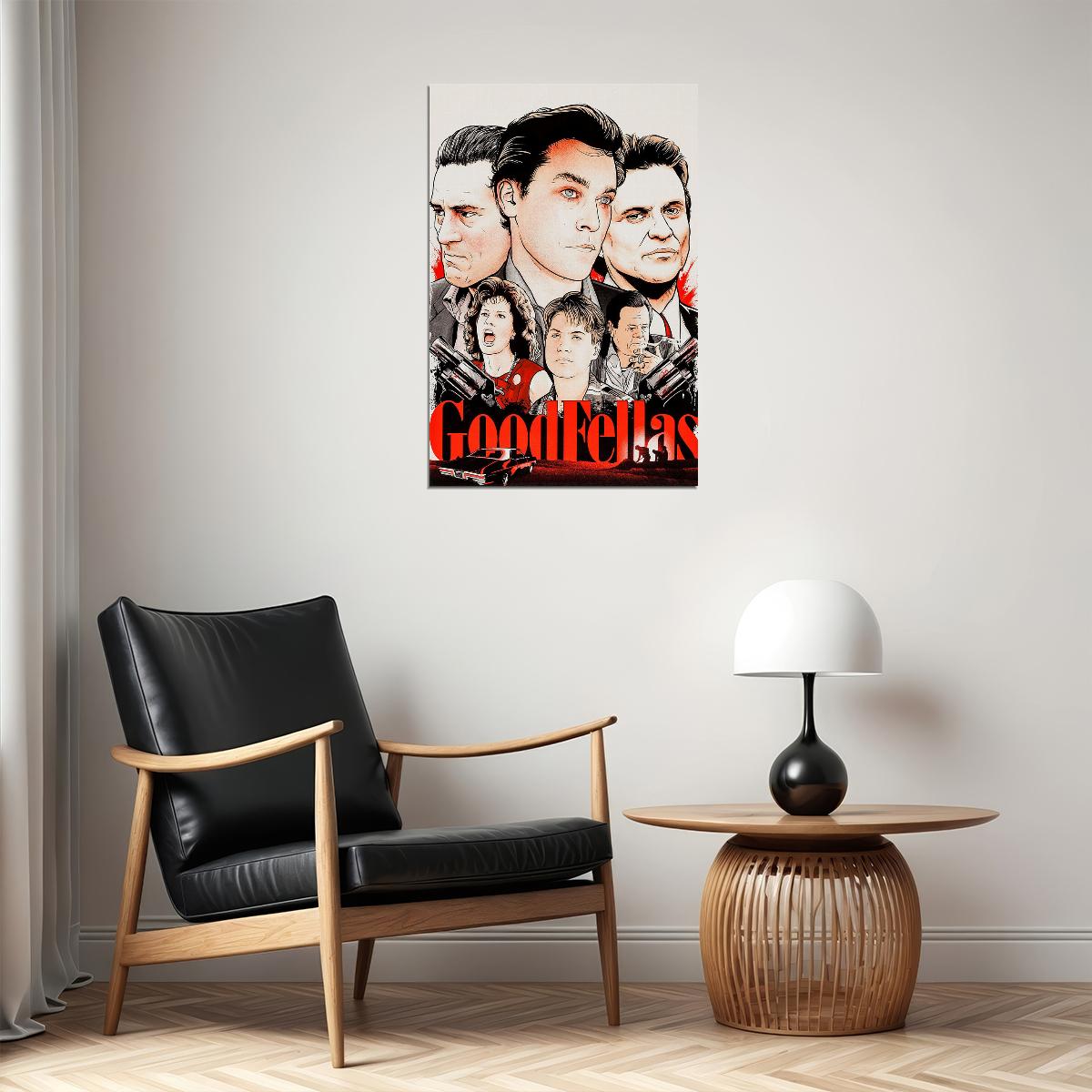 Goodfellas Mafia Gangster Action Poster Wall Art Print Home Wall Decor - xonomax