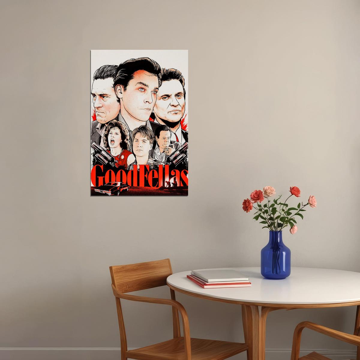 Goodfellas Mafia Gangster Action Poster Wall Art Print Home Wall Decor - xonomax