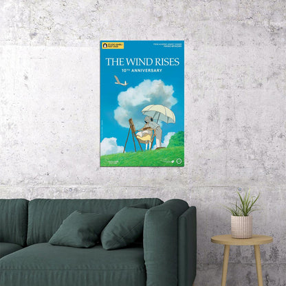 The Wind Rises Biography Drama Anime Film Movie Poster Wall Art Print Home Wall Decor