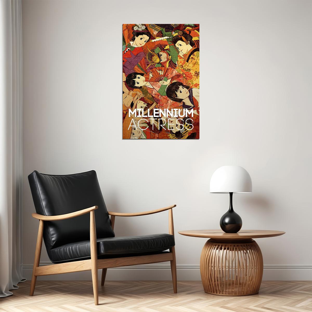 Millennium Actress Drama Romance Anime Film Movie Poster Wall Art Print Home Wall Decor - xonomax