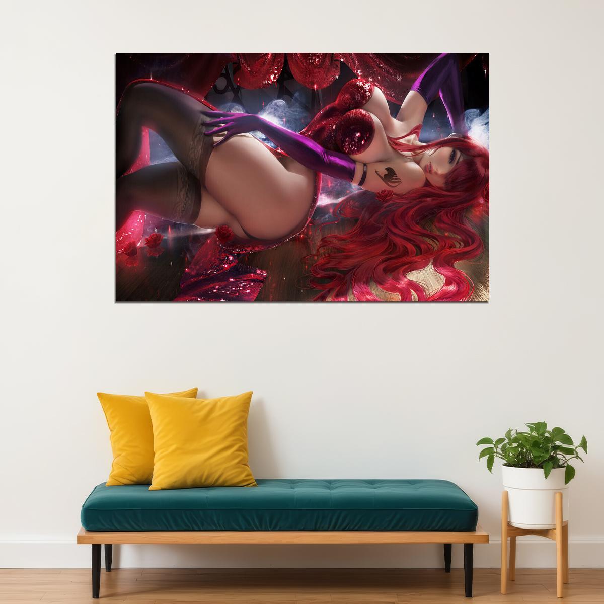 Jessica Rabbit Cartoon Adult Anime Hot Girl Poster Wall Art Print Home Wall Decor