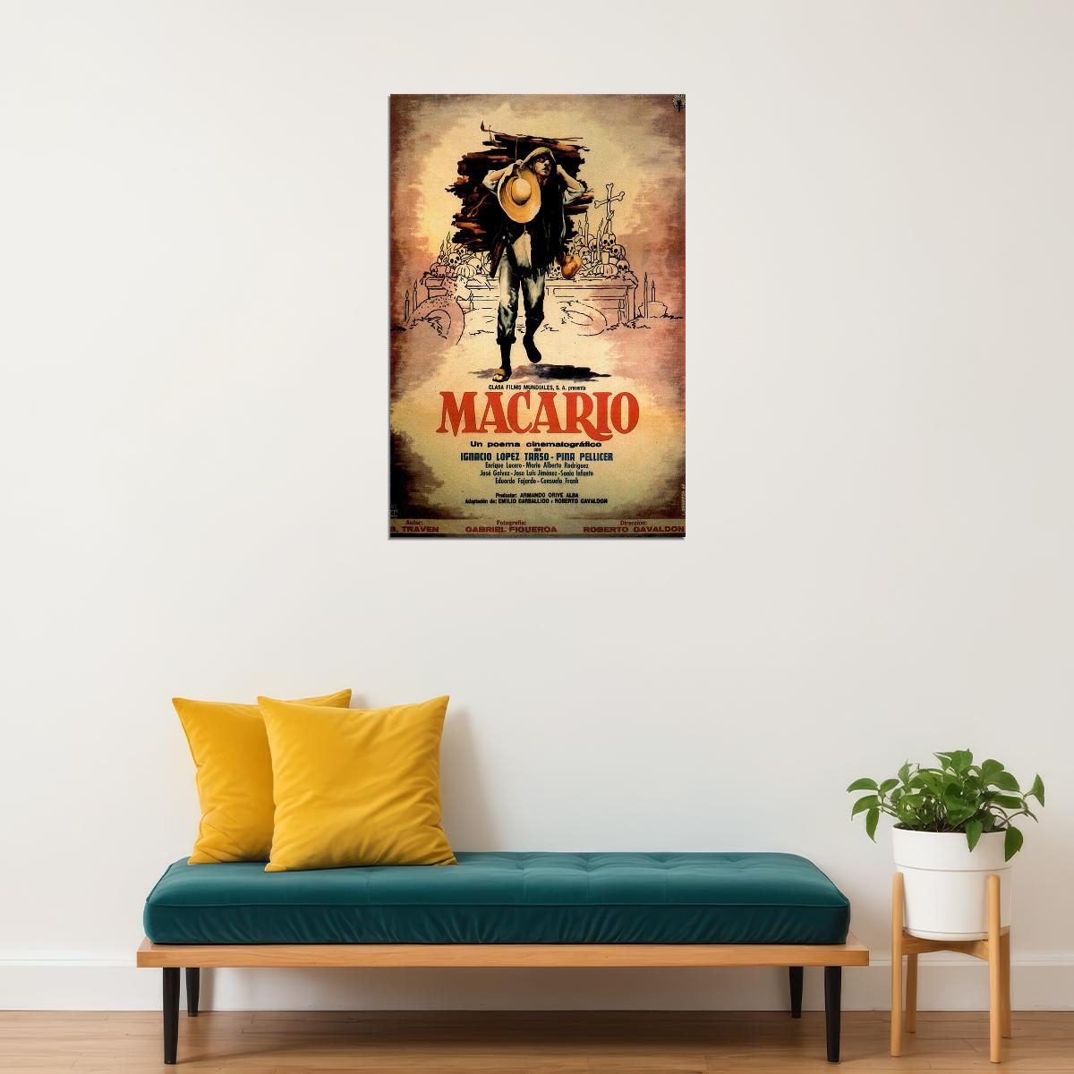Macario Drama Fantasy Mystery Cinema Film Movie Poster Wall Art Print Home Wall Decor - xonomax