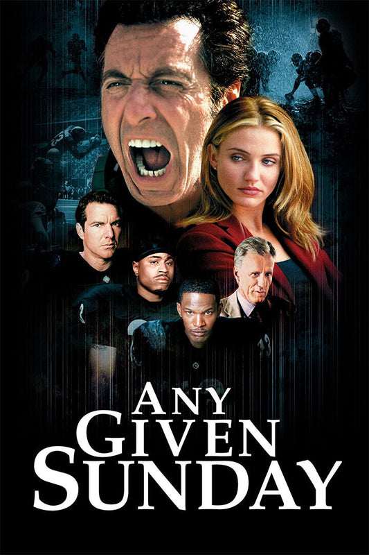 Any Given Sunday Drama Sports Cinema Film Movie Poster Wall Art Print Home Wall Decor - xonomax