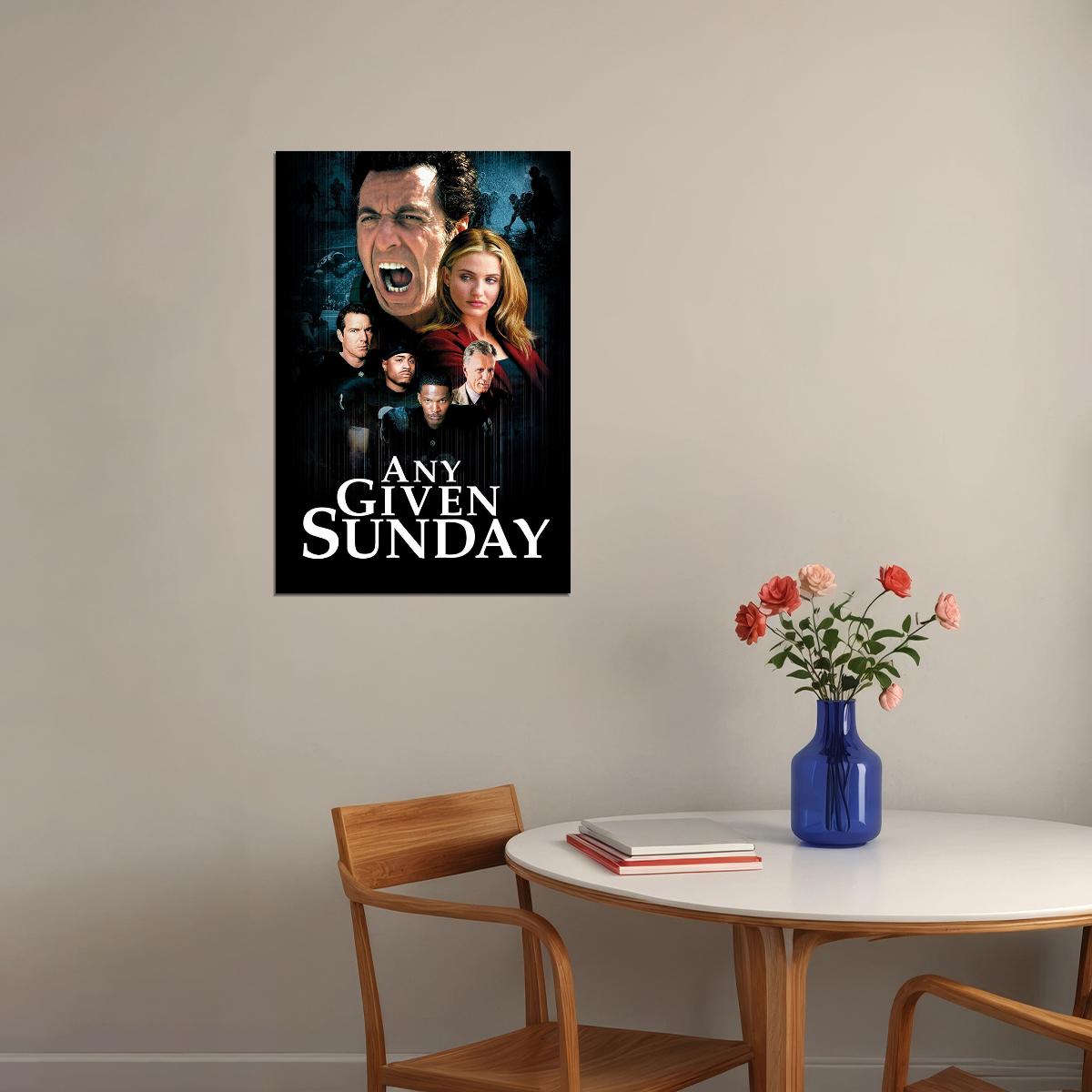 Any Given Sunday Drama Sports Cinema Film Movie Poster Wall Art Print Home Wall Decor - xonomax