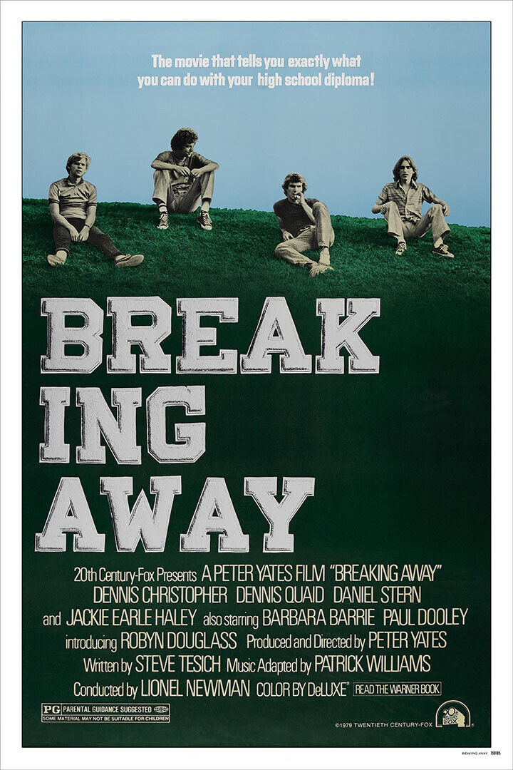 Breaking Away Comedy Drama Sports Cinema Film Movie Poster Wall Art Print Home Wall Decor - xonomax