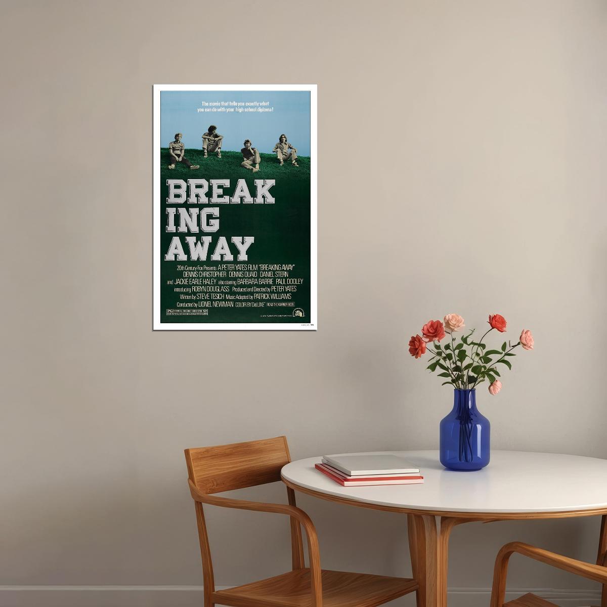 Breaking Away Comedy Drama Sports Cinema Film Movie Poster Wall Art Print Home Wall Decor - xonomax