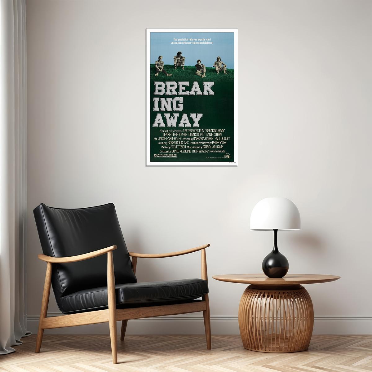 Breaking Away Comedy Drama Sports Cinema Film Movie Poster Wall Art Print Home Wall Decor - xonomax