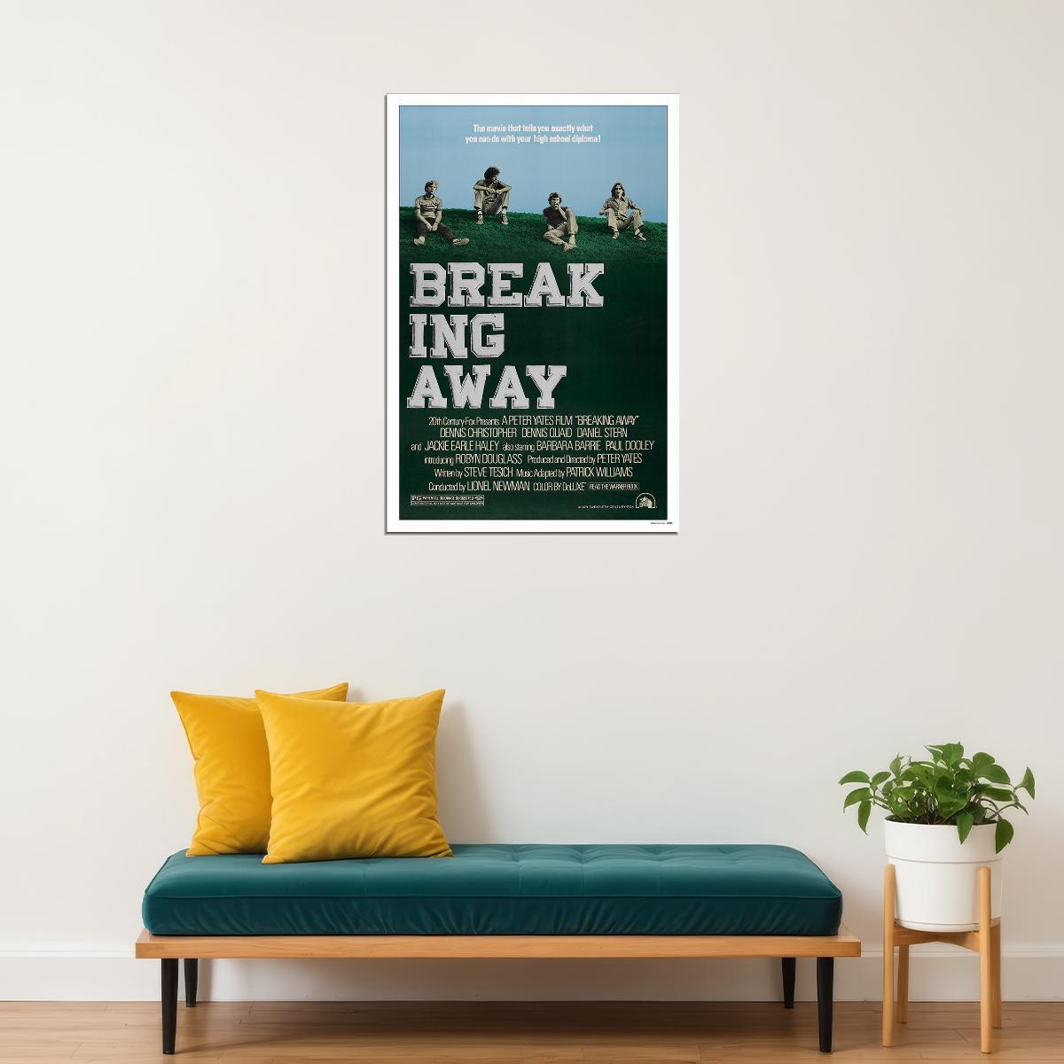 Breaking Away Comedy Drama Sports Cinema Film Movie Poster Wall Art Print Home Wall Decor - xonomax