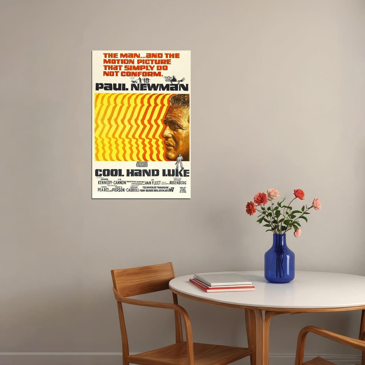 Cool Hand Luke Crime Drama Movie Cinema Film Poster Wall Art Print Home Wall Decor - xonomax