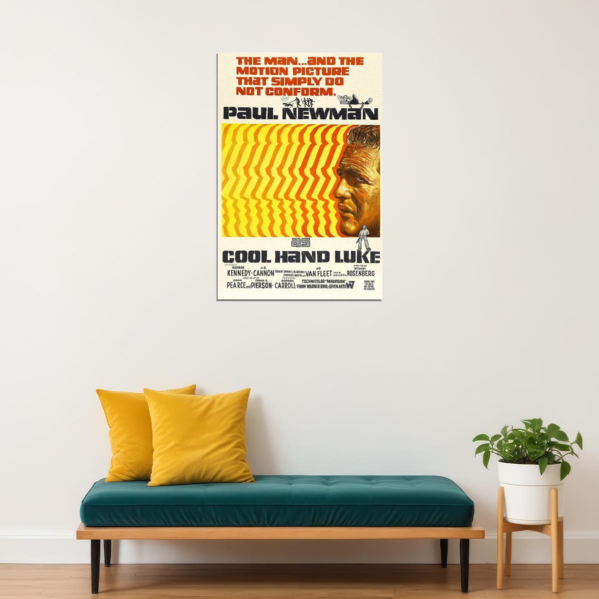 Cool Hand Luke Crime Drama Movie Cinema Film Poster Wall Art Print Home Wall Decor - xonomax