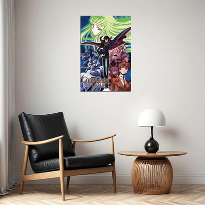 Code Geass Lelouch Of The Rebellion Anime Tv Series Poster Wall Art Print Home Wall Decor - xonomax