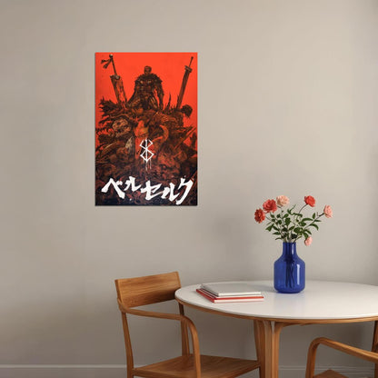 Berserk Adventure Action Anime Cartoon Tv Series Poster Wall Art Print Home Wall Decor