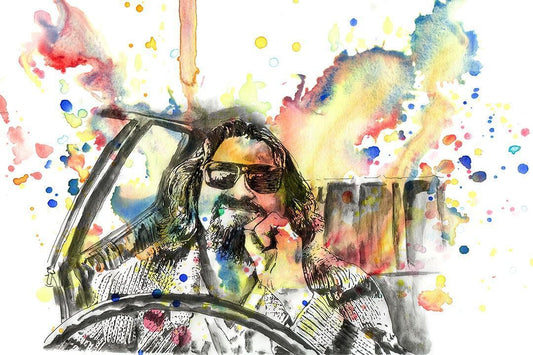 Big Lebowski Psychedelic The Dude Movie Poster Wall Art Print Home Wall Decor - xonomax