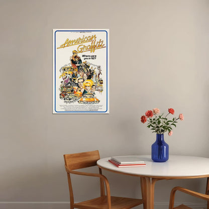 American Graffiti Comedy Drama Classic Movie Cinema Film Poster Wall Art Print Home Wall Decor - xonomax