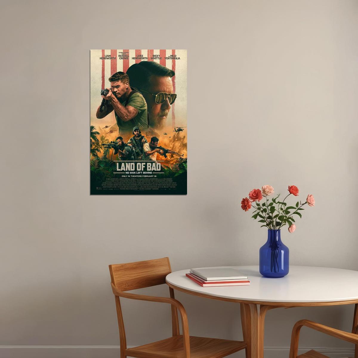 Land Of Bad Action Thriller Cinema Film Movie Poster Wall Art Print Home Wall Decor - xonomax