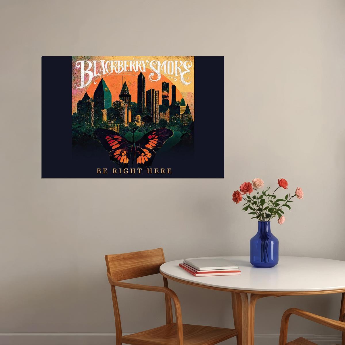 Blackberry Smoke Be Right Here American Music Band Poster Wall Art Print Home Wall Decor - xonomax