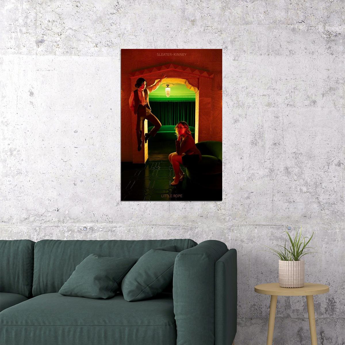 Sleater Kinney Little Rope American Rock Band Music Poster Wall Art Print Home Wall Decor - xonomax