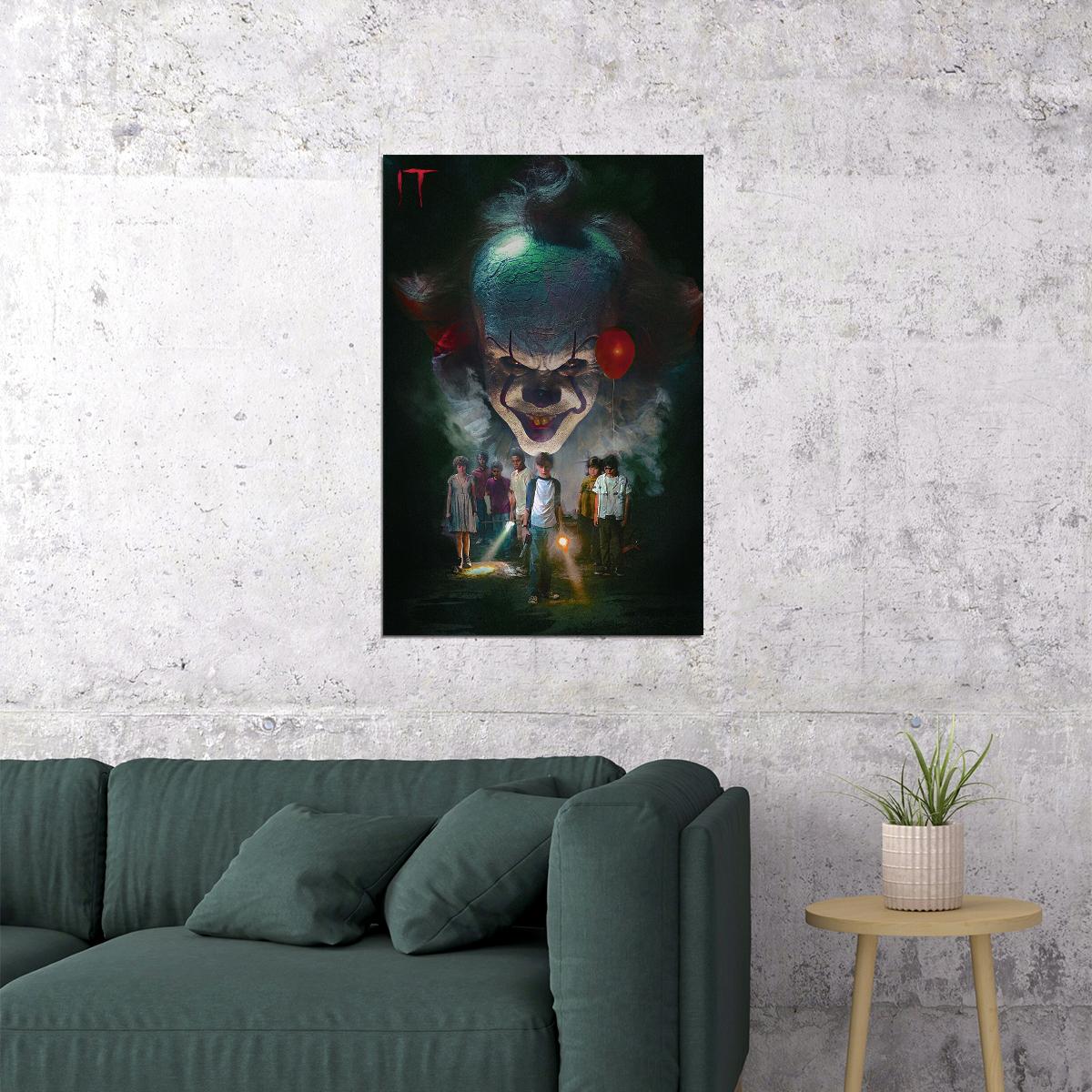 It Horror Drama Classic Movie Cinema Film Poster Wall Art Print Home Wall Decor - xonomax