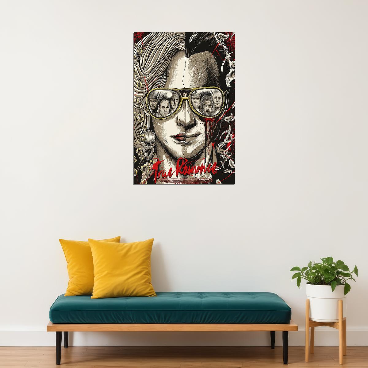 True Romance Crime Drama Classic Movie Film Poster Wall Art Print Home Wall Decor